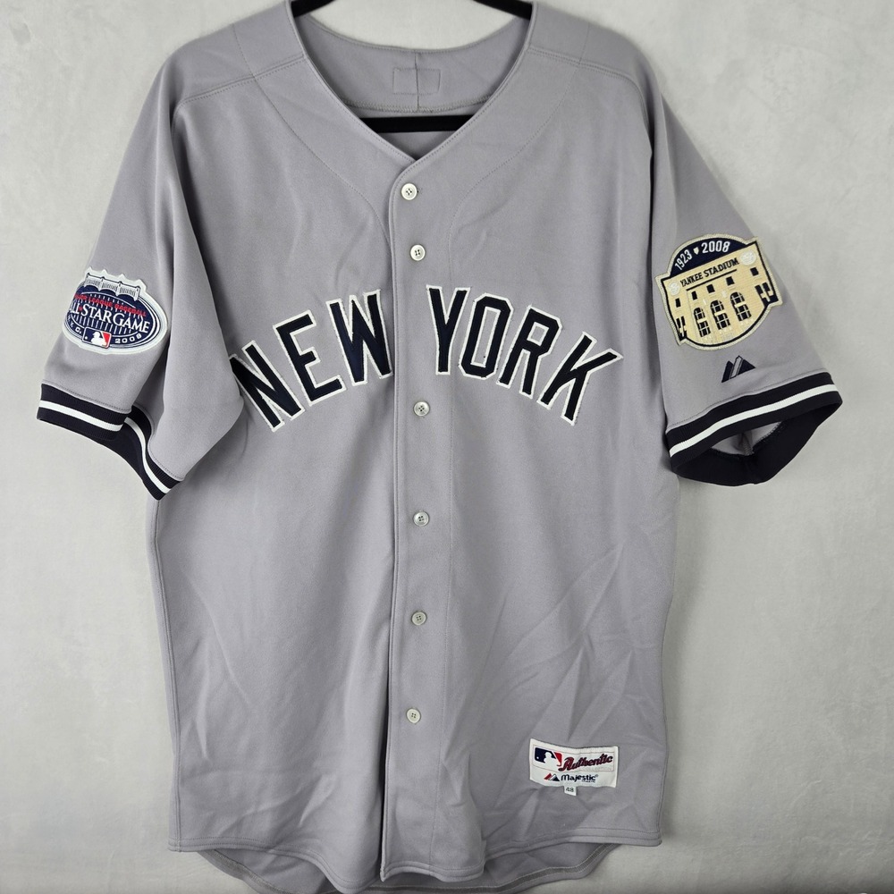 Majestic Derek Jeter New York Yankees Authentic 2008 All-Star Stadium Jersey 48
